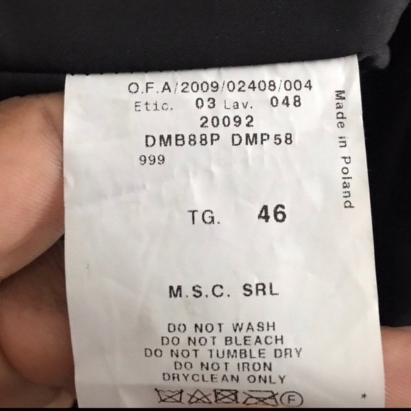 Armani Collezioni Flower Lambskin Leather Jacket - Picture 7 of 8